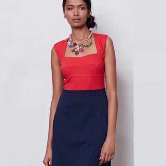 Red and blue colorblock dress. Girls from Savoy from Anthropologie. Size 4 - Picture 1 of 4